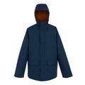 Navy Blue-Glazed Ginger - Front - Regatta Mens Savon Insulated Waterproof Jacket