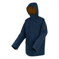 Navy Blue-Glazed Ginger - Side - Regatta Mens Savon Insulated Waterproof Jacket