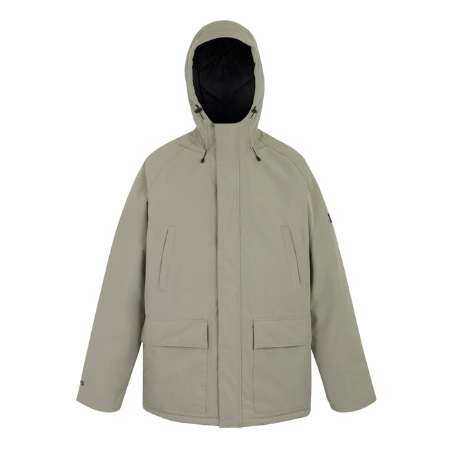 Golden Sand-Black - Front - Regatta Mens Savon Insulated Waterproof Jacket