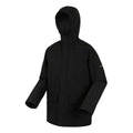 Black-Dark Grey - Side - Regatta Mens Savon Insulated Waterproof Jacket