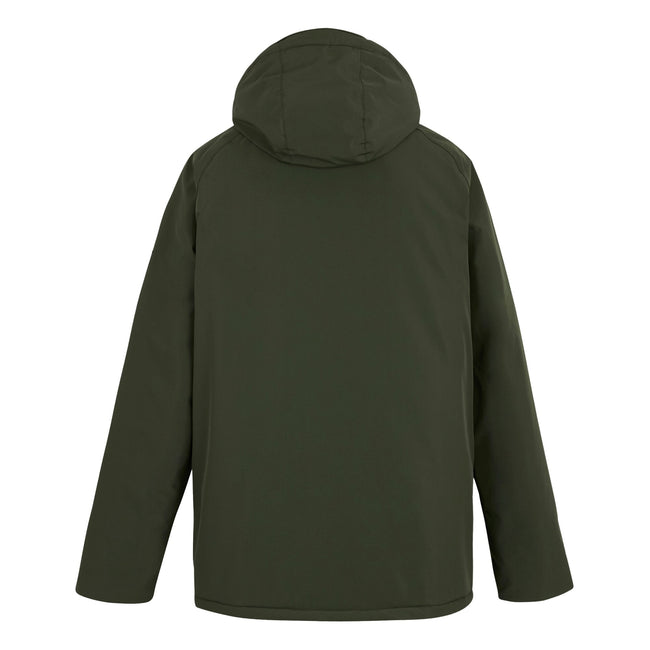 Dark Khaki-Potters Clay - Back - Regatta Mens Savon Insulated Waterproof Jacket