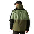 Oil Green-Black-Olive Night - Pack Shot - Regatta Mens Maland Insulated Waterproof Jacket