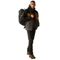 Nut Brown-Black-Ash - Close up - Regatta Mens Maland Insulated Waterproof Jacket