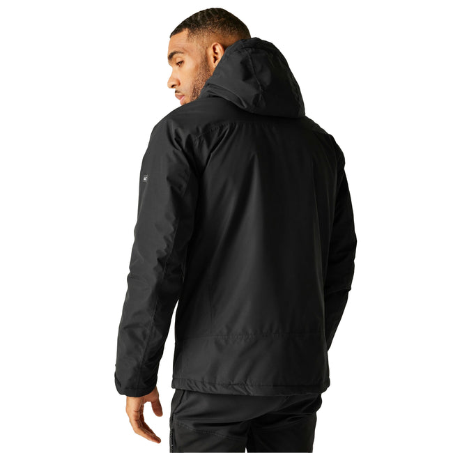 Black - Pack Shot - Regatta Mens Caspen Insulated Waterproof Jacket