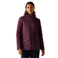 Fig-Black - Lifestyle - Regatta Womens-Ladies Agara Padded Jacket