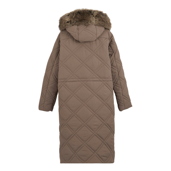 Mocha - Back - Regatta Womens-Ladies Freyla Padded Jacket
