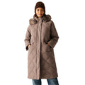 Mocha - Pack Shot - Regatta Womens-Ladies Freyla Padded Jacket