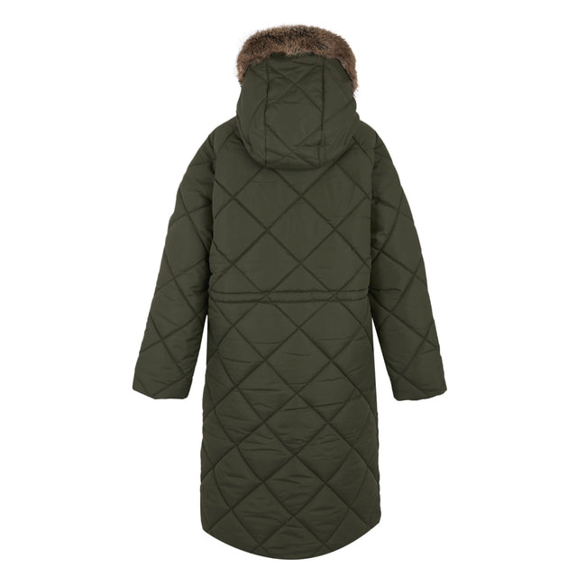 Dark Khaki - Back - Regatta Womens-Ladies Freyla Padded Jacket