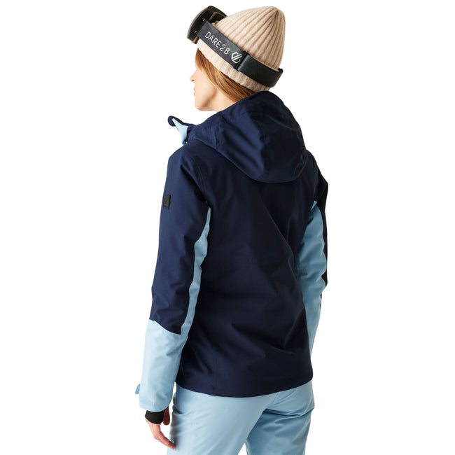 Navy - Pack Shot - Dare 2B Womens-Ladies Flurry II Waterproof Ski Jacket