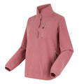 Dusty Rose - Side - Regatta Womens-Ladies Frankie Quarter Zip Fleece Top