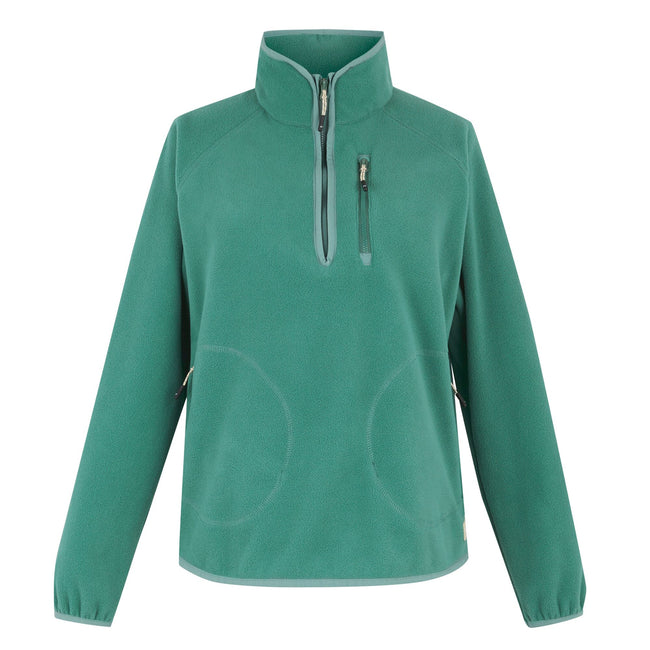 Spruce Green - Front - Regatta Womens-Ladies Frankie Quarter Zip Fleece Top