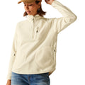Light Vanilla - Lifestyle - Regatta Womens-Ladies Frankie Quarter Zip Fleece Top