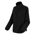 Black - Side - Regatta Womens-Ladies Frankie Quarter Zip Fleece Top