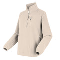 Light Vanilla - Side - Regatta Womens-Ladies Frankie Quarter Zip Fleece Top