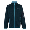 Moroccan Blue-Nordic Blue - Front - Regatta Childrens-Kids Newhill Full Zip Fleece Jacket