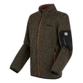 Olive Night-Pumpkin Spice - Side - Regatta Childrens-Kids Newhill Full Zip Fleece Jacket