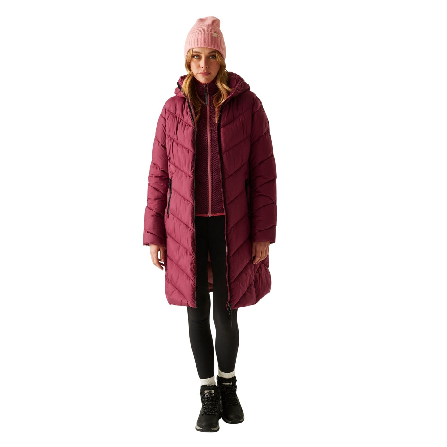 Dark Pimento - Close up - Regatta Womens-Ladies Anita Padded Jacket