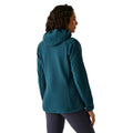 Moroccan Blue - Pack Shot - Regatta Womens-Ladies Elinn Hooded Fleece Jacket