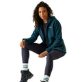 Moroccan Blue - Close up - Regatta Womens-Ladies Elinn Hooded Fleece Jacket
