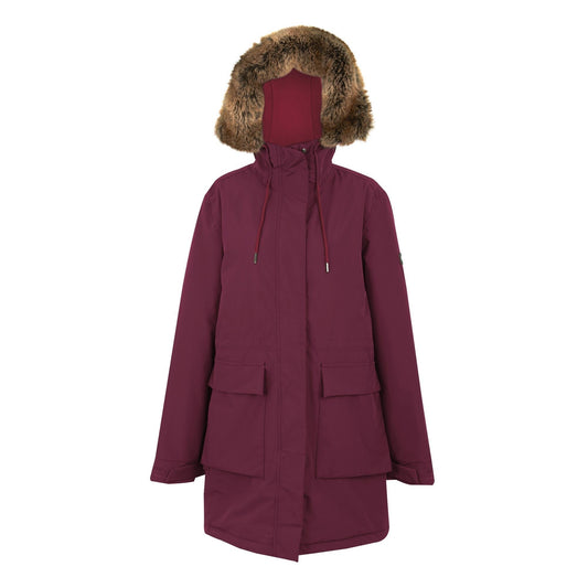 Fig-Dark Cerise - Front - Regatta Womens-Ladies Sabinka Insulated Waterproof Jacket