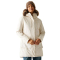 Light Vanilla-Soft Taupe - Close up - Regatta Womens-Ladies Sabinka Insulated Waterproof Jacket