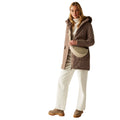 Mocha-Cocoa - Close up - Regatta Womens-Ladies Sabinka Insulated Waterproof Jacket