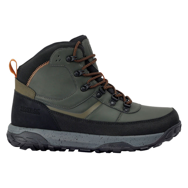Khaki Green-Pumpkin Spice - Lifestyle - Regatta Mens Renford Walking Shoes