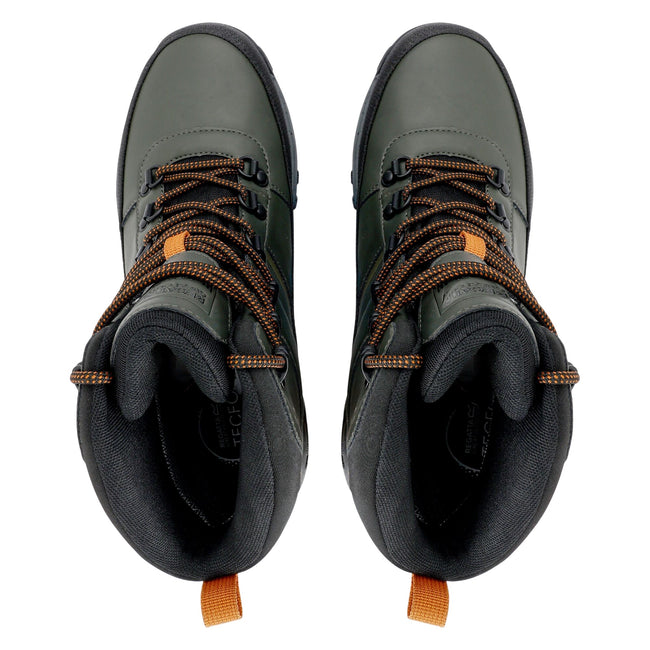 Khaki Green-Pumpkin Spice - Pack Shot - Regatta Mens Renford Walking Shoes