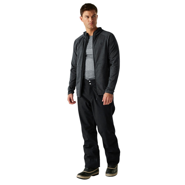 Black - Close up - Dare 2B Mens Assimilate III Core Stretch Midlayer