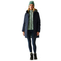 Navy - Close up - Regatta Womens-Ladies Marron Insulated Waterproof Jacket