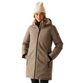 Mocha - Lifestyle - Regatta Womens-Ladies Marron Insulated Waterproof Jacket
