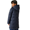 Navy - Pack Shot - Regatta Childrens-Kids Embrie Quilted Padded Jacket