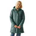 Spruce Green - Lifestyle - Regatta Childrens-Kids Embrie Quilted Padded Jacket