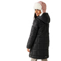 Black - Pack Shot - Regatta Childrens-Kids Embrie Quilted Padded Jacket