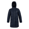 Navy - Front - Regatta Childrens-Kids Embrie Quilted Padded Jacket
