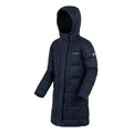 Navy - Side - Regatta Childrens-Kids Embrie Quilted Padded Jacket
