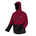 Dark Maroon-Black - Side - Regatta Mens Highton Stretch Padded Jacket