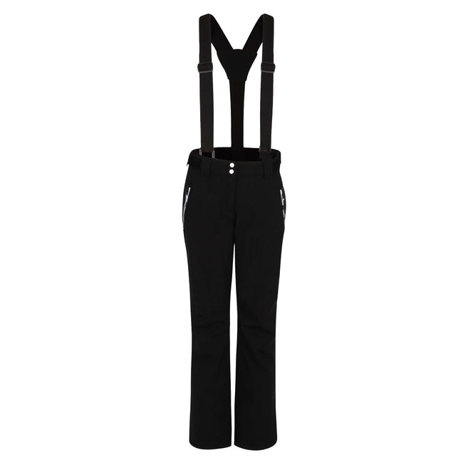 Black - Front - Dare 2B Womens-Ladies Diminish Waterproof Insulated Ski Trousers