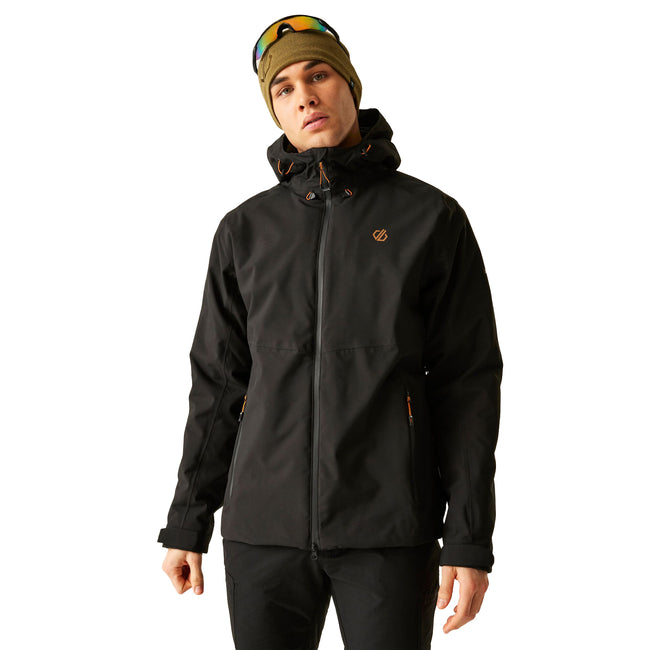 Black - Pack Shot - Dare 2B Mens Torrek Blazen Insulated Waterproof Jacket