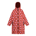 Red-Burnt Henna - Front - Regatta Childrens-Kids Orla Kiely Spotted Changing Robe