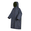 Blue-Dark Olive - Side - Regatta Childrens-Kids Orla Kiely Spotted Changing Robe