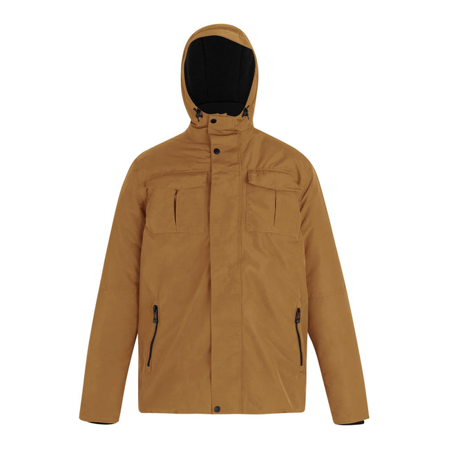 Brown - Front - Regatta Mens Eamont Insulated Waterproof Jacket