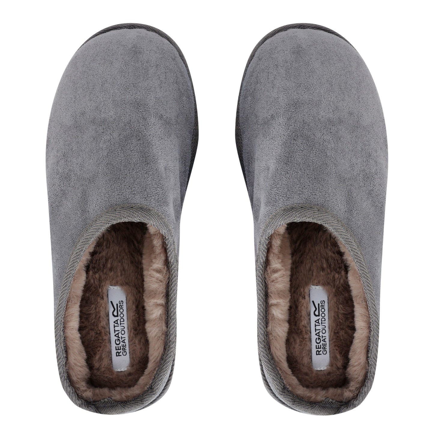 Dark Steel - Close up - Regatta Womens-Ladies Solace Mule Slippers