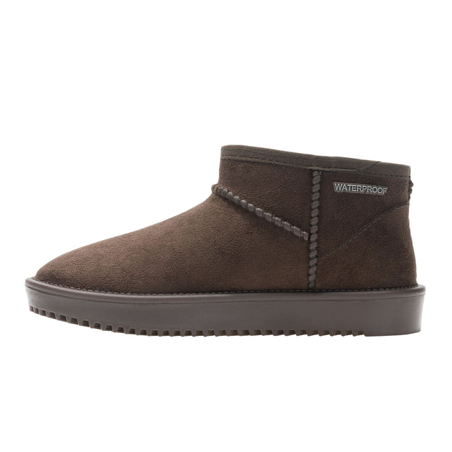 Chocolate - Pack Shot - Regatta Childrens-Kids Risley Waterproof Winter Boots