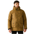 Nut Brown-Black - Lifestyle - Regatta Mens Marron Insulated Waterproof Jacket