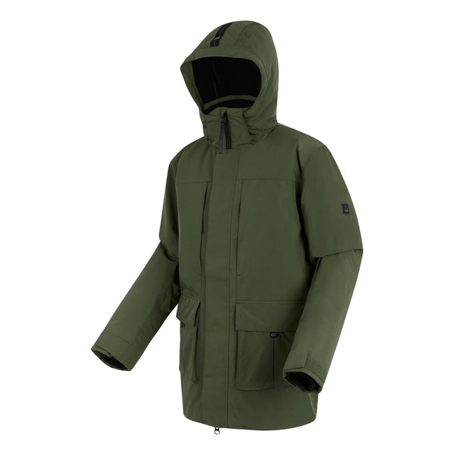 Olive Night-Black - Side - Regatta Mens Marron Insulated Waterproof Jacket