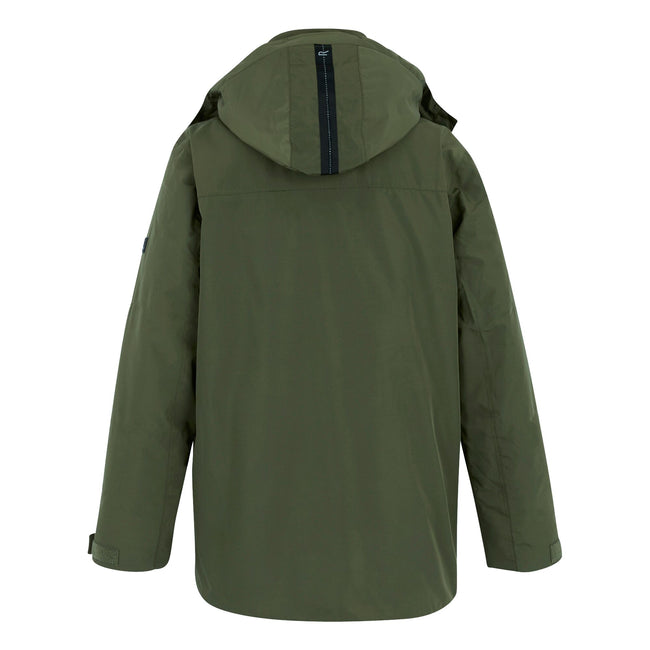 Olive Night-Black - Back - Regatta Mens Marron Insulated Waterproof Jacket