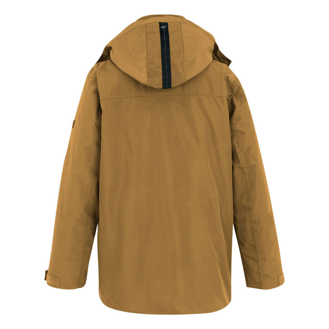 Nut Brown-Black - Back - Regatta Mens Marron Insulated Waterproof Jacket