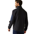 Navy - Pack Shot - Regatta Mens Newhill Marl Full Zip Fleece Jacket