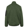 Oil Green - Back - Regatta Mens Newhill Marl Full Zip Fleece Jacket
